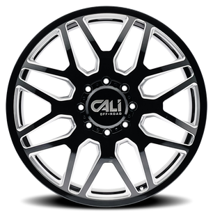 Cali Off-Road INVADER DUALLY 9115D Gloss Black Milled