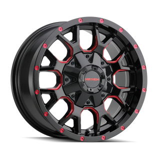 Mayhem WARRIOR 8015 Gloss Black Milled Prism Red