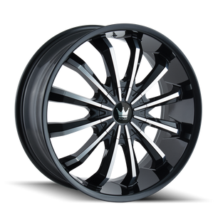 Mazzi FUSION 341 Gloss Black Machined