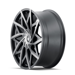 Mazzi BIG EASY 372 Matte Black Machined with Dark